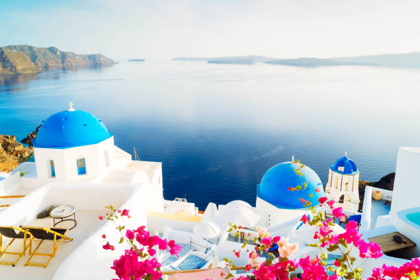 istock white belfries Santorini island, Greece 1399620636