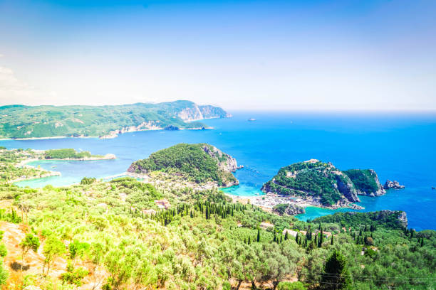 istock Paleokastritsa beach on Korfu, Greece 1399620907