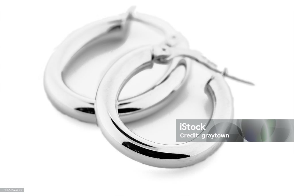 Joyería de plata-pendientes de - Foto de stock de Accesorio personal libre de derechos