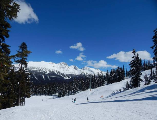 Lake Louise Ski Resort, Banff, Alberta, Canada stock photo