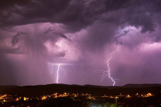 istock Storm Clouds and Lightning Bolts 1399629141