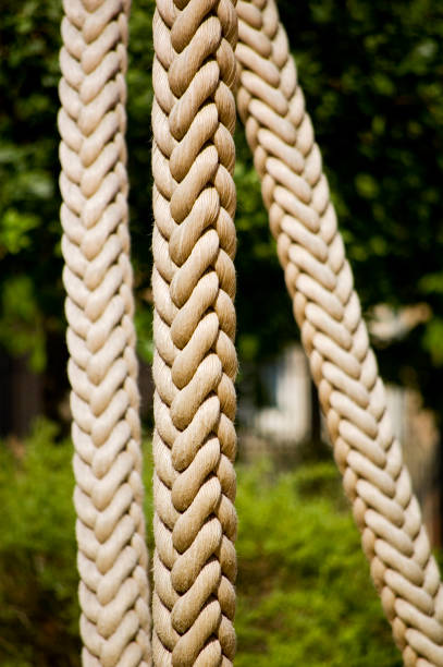 istock Thick rope at playground close up. 1399630817