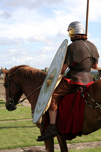 istock Roman soldier on horse 139963316