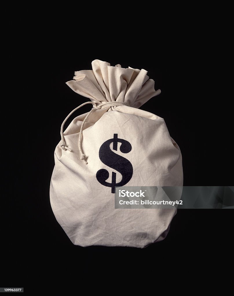 Money Bag - Lizenzfrei 401K - englischer Begriff Stock-Foto