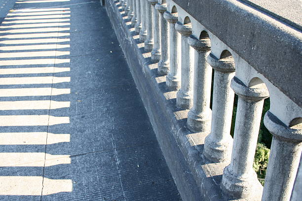 Bridge railing stock photo