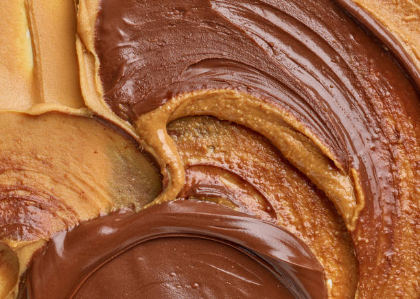 istock melted chocolate cream and peanut butter 1399634975