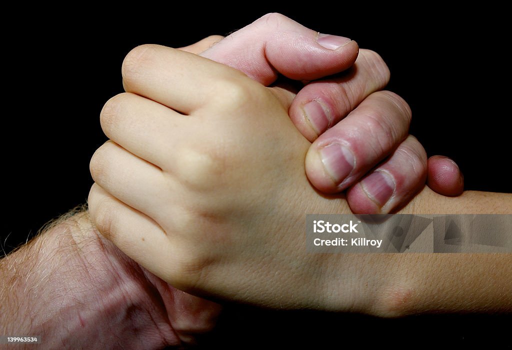 Strong hands Two hands making a deal. Affectionate Stock Photo
