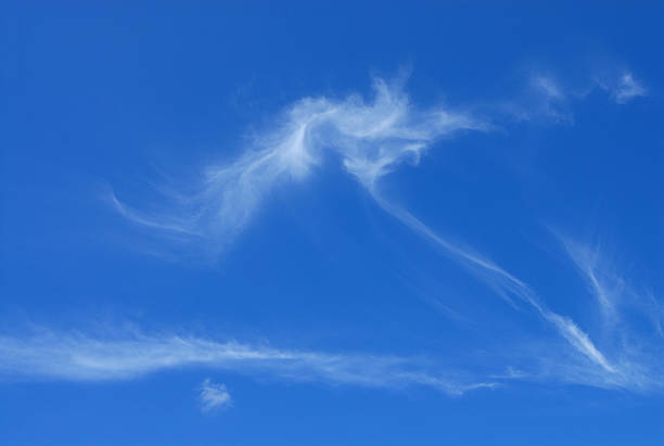 Blue Sky with Clouds 03 stock photo