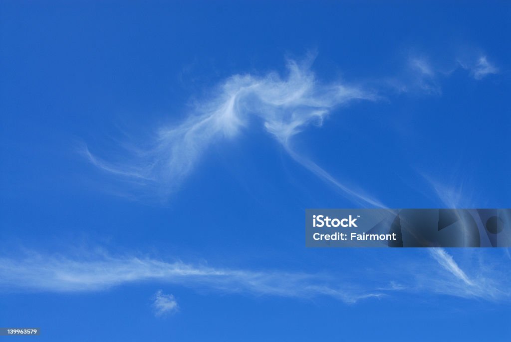 Céu azul com nuvens 03 - Foto de stock de Azul royalty-free