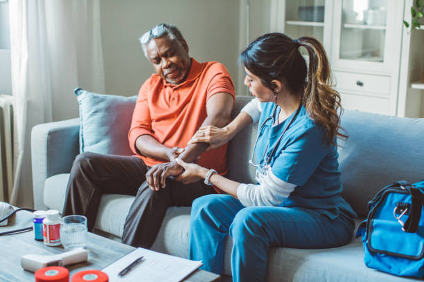istock Home care for old people 1399636047