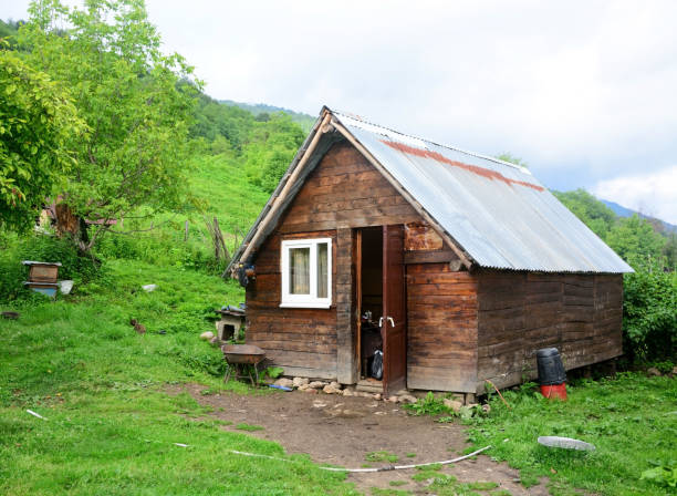 istock Typical Abkhazian farm at the Kodori gorge 1399636704