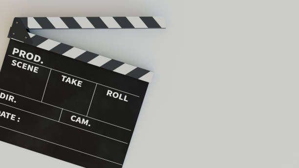 istock movie slate or clapper, 3d rendering 1399639847