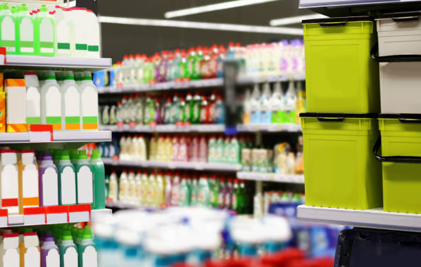 istock shopping in supermarket.(washing powder,detergent,shampoo, soap) 1399640951