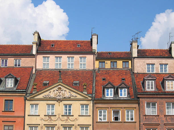 Polish Rooftops stock photo