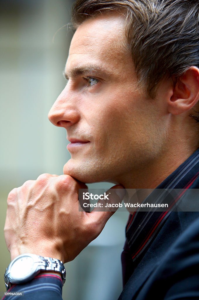 Beau sourire Homme d'affaires - Photo de A la mode libre de droits