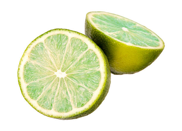 lime on white with path stock photo