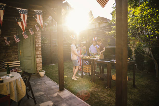 istock Friends celebrating the 4th of July 1399646537