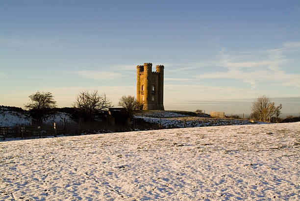 torre di broadway - worcestershire foto e immagini stock