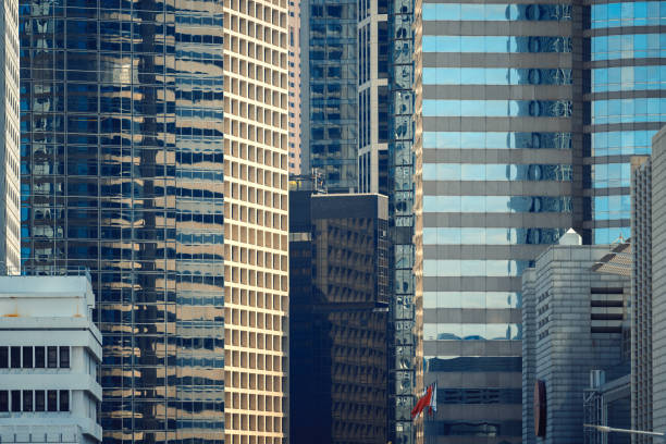 istock Modern office building close up in Hong Kong 1399656219