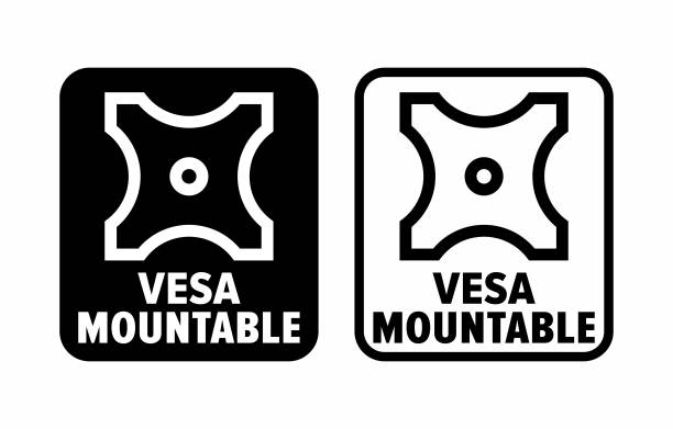 illustrations, cliparts, dessins animés et icônes de signe d’information vectorielle montable vesa - mountable