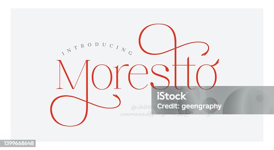 istock Wedding logo alphabet letters font and number. Typography luxury classic lettering serif fonts decorative logos vintage retro concept. vector illustration 1399668648