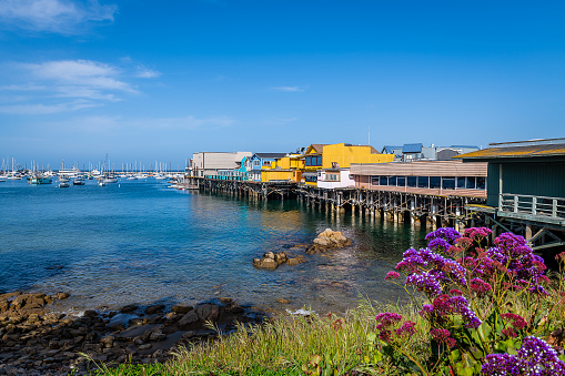 Historical landmarks and sites around Monterey Bay California.