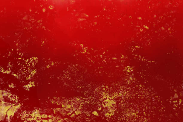 istock Red, golden texture surface. Color vintage grunge background for text or design. 1399673133