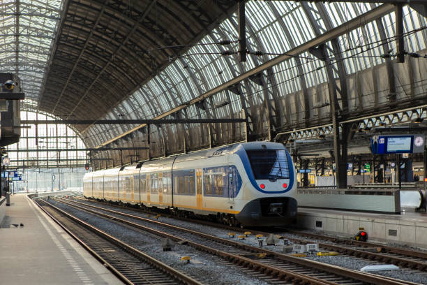 istock Train at the Amsterdam Centraal Railway Station 1399680502