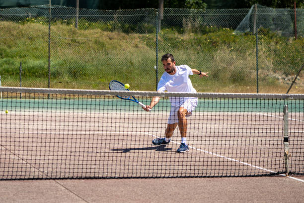 istock Tennis player performing a drop shot 1399680763