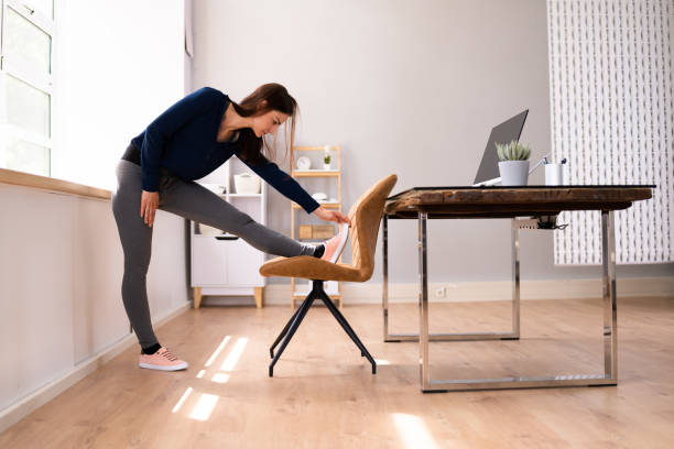 istock Female Manager Stretching Her Arms 1399683159