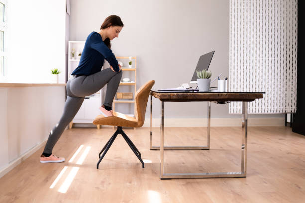 istock Female Manager Stretching Her Arms 1399683166
