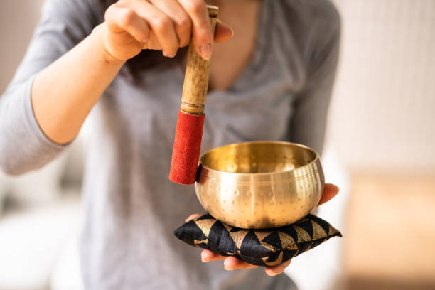 istock Tibetan Sound Bowl. Meditating Therapy 1399683417