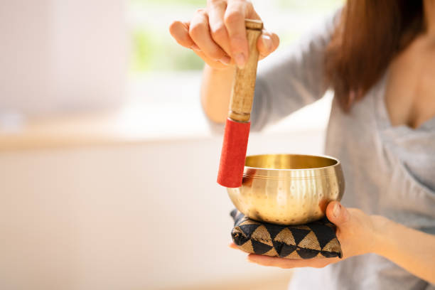 istock Tibetan Sound Bowl. Meditating Therapy 1399683435