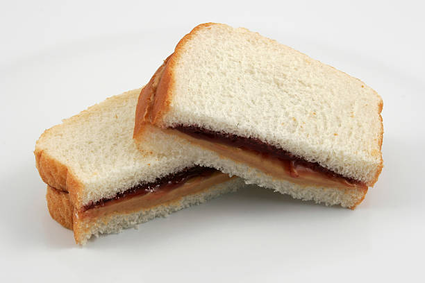 peanut butter and jelly stock photo