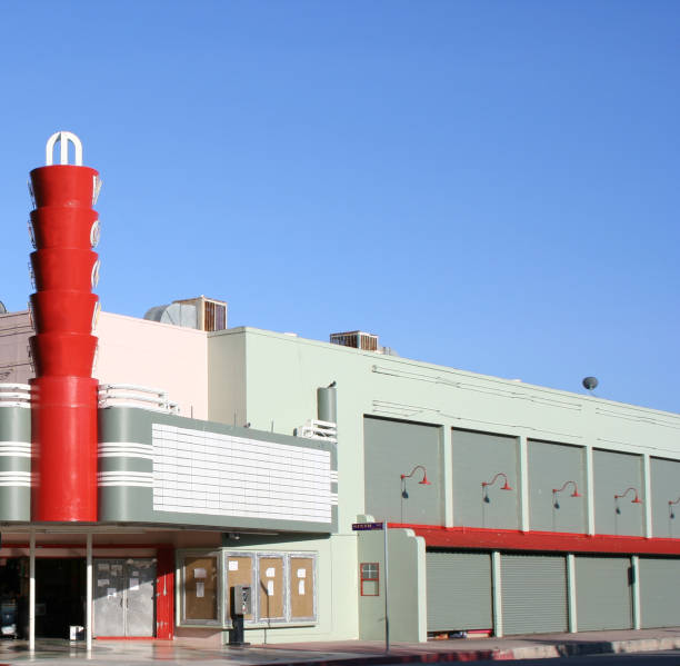 Old movie theatre marquee