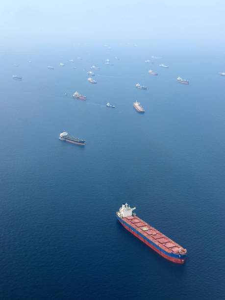 istock Industrial ships off Singapore coast 1399692524