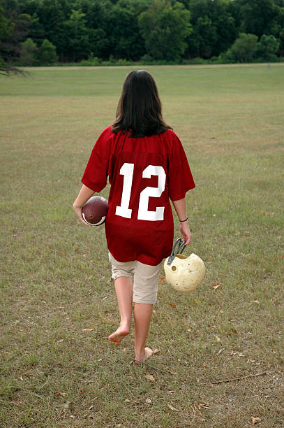 istock Female Football Player 139969438