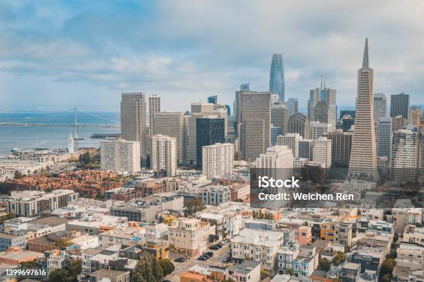 San Francisco Skyline Stock Photo - Download Image Now - Silicon Valley, San Francisco - California, Urban Skyline