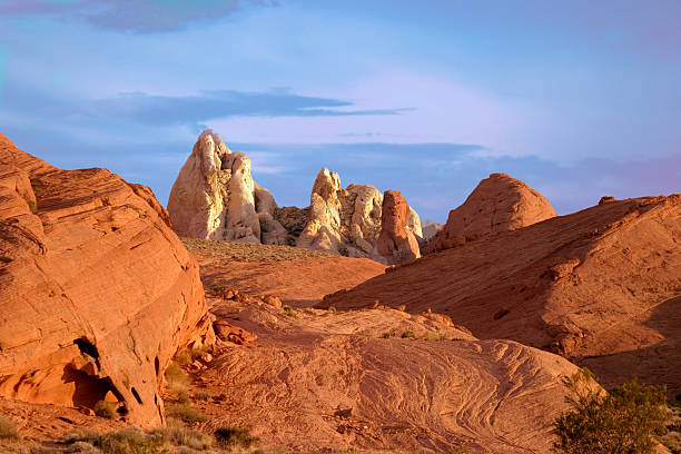 Valley of Fire pedras e Céu - fotografia de stock