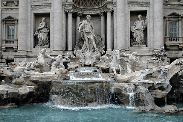 Trevi Fountain in Rome stock photo