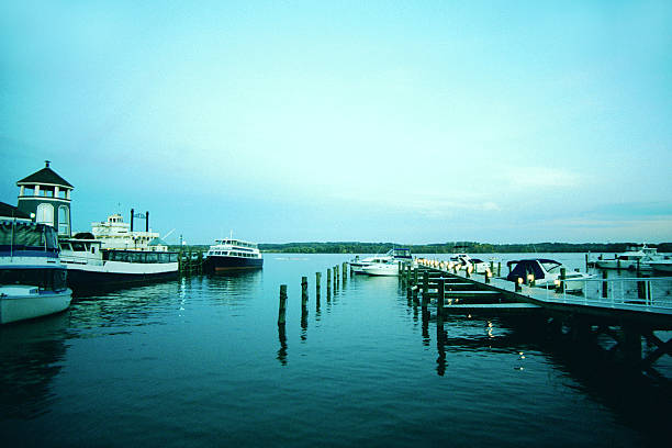 istock Boats and Pier at Dusk 139969863