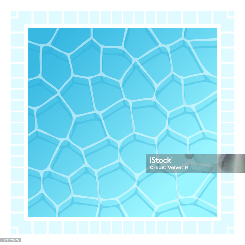 Pool Background Simple Square Pool Frame Stock Illustration - Download Image Now - Abstract ...