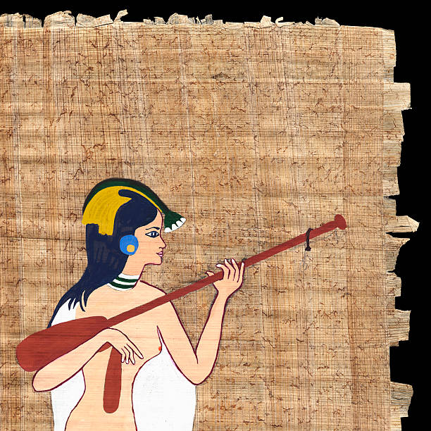 istock fragment of an Egyptian design on papyrus 139969893