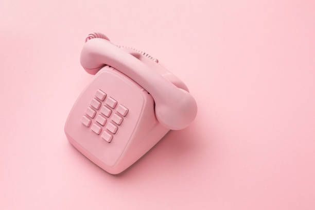 istock vintage phone on color background 1399701791