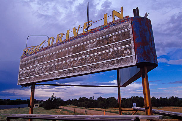 New Mexico Roadside Drive In stock photo