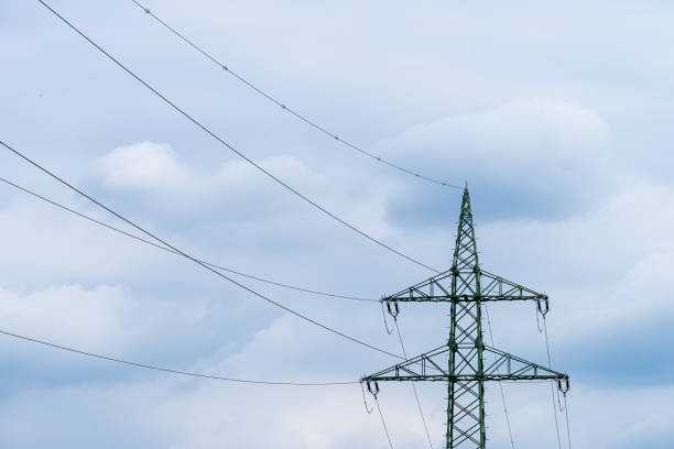 istock Low Angle View Of Electricity Pylon Against Clear Sky 1399705731