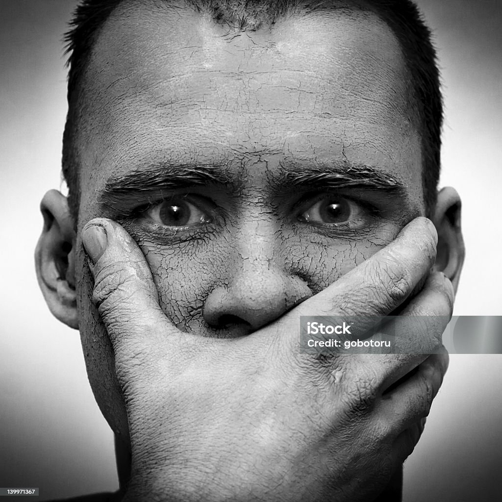 selfportrait - Foto de stock de Aterrorizado libre de derechos