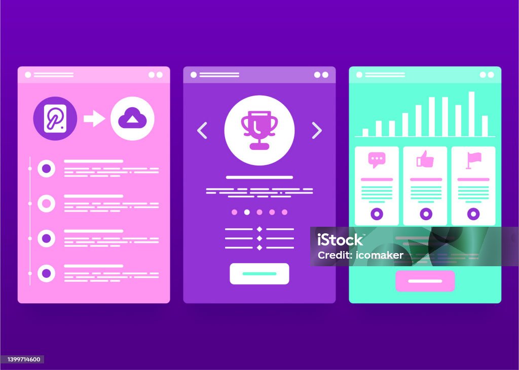 Interface Ui Design Vector Illustration Stock Illustration - Download ...