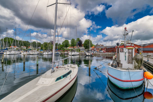 istock Hoeruphav marina on the Gendarmstiern walking path in Denmark 1399715956