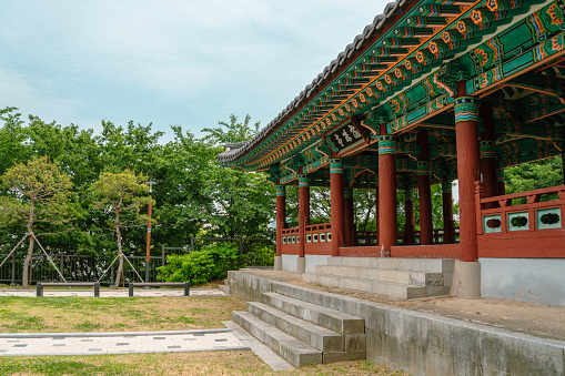 Namsan park, Korean traditional architecture in Cheonan, Korea